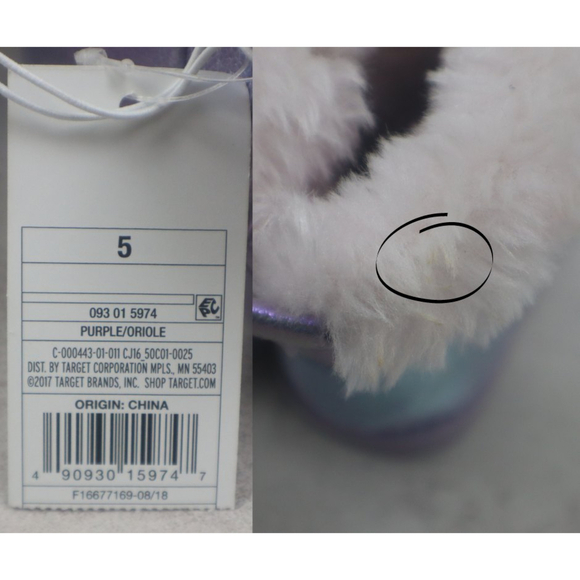 Taget Cat & Jack Toddler Girl Size 5 Oriole Fleece Ankle Fashion Boots NEW Shoes - Picture 7 of 9